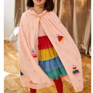 Mini Boden 🆕 Girls Tulle Ballerina Mouse Cape / Cloak - L